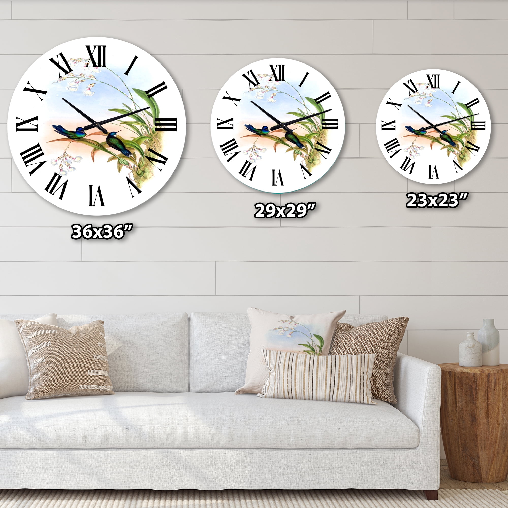 Designart 1 in Quartz Traditional Wall Clock