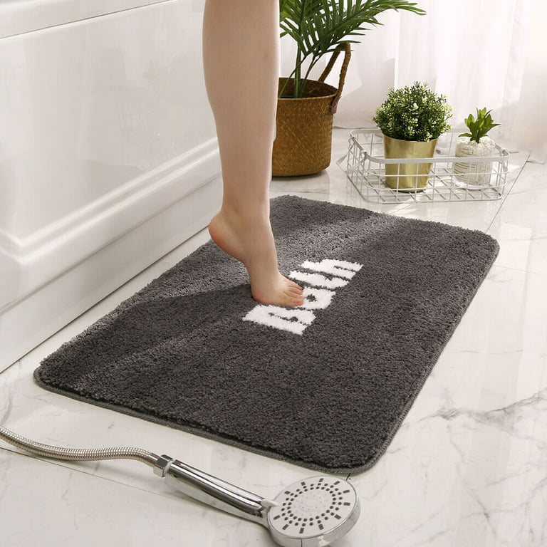 Non Slip Bath Mat Ultra Soft Washable Bathroom Rugs Water