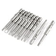 thumbnail image 1 of 40mm Largo 4mm Mango Redondo 1.8mm Punta Puntas de Destornillador Magnético Triangular 10 Pcs, 1 of 2