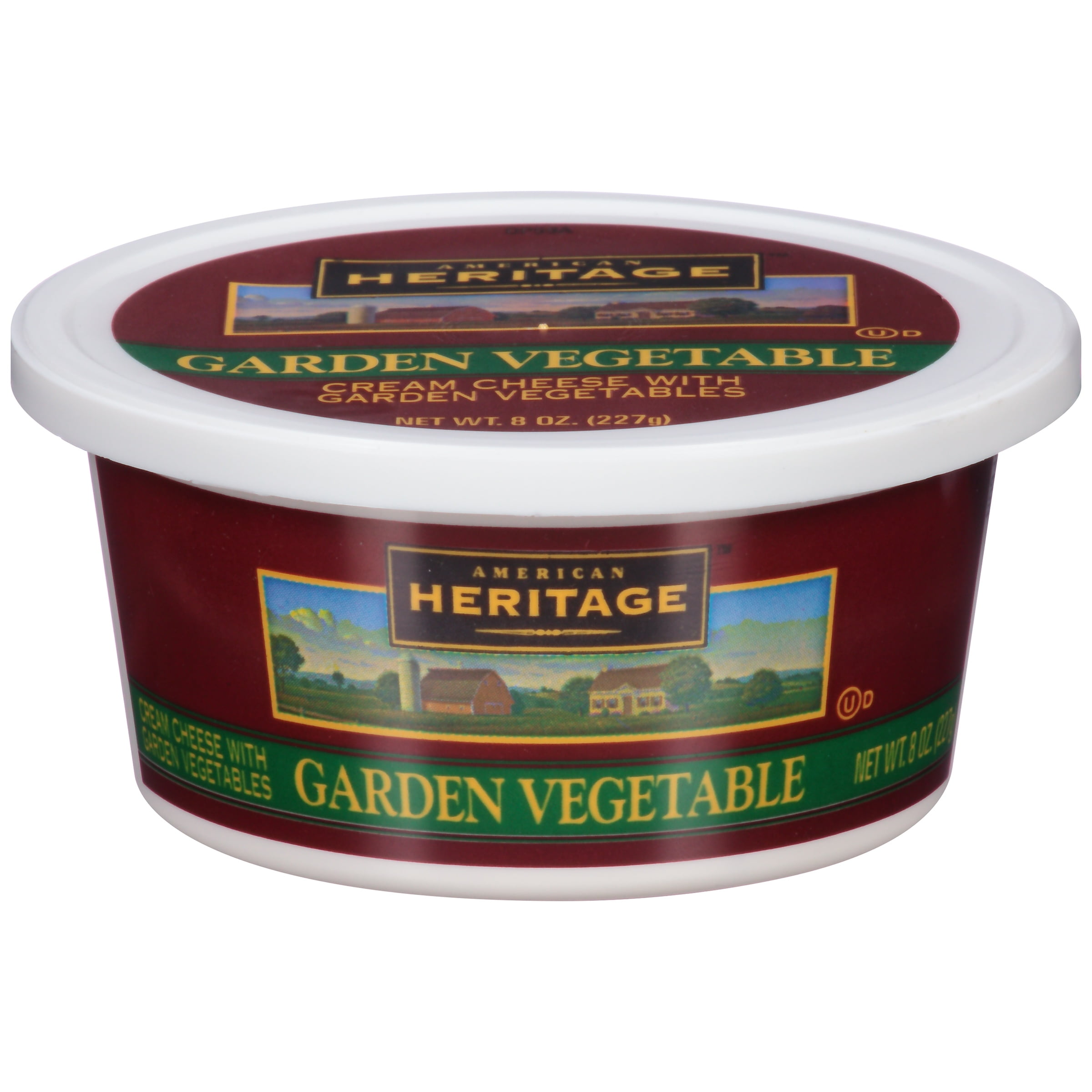 American Heritage Garden Vegetable Cream Cheese 8 Oz Tub