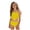 Z11-Yellow, variant on Swim Suit for Girls Girls Swimsuit V-Neck Solid Color 2 Piece Bikini Set Teen Girl Bathing Suits 12-16Y(Yellow,12-13 Years)