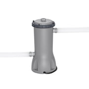 Bestway: مجموعة حمامات سباحة Steel Pro MAX 15 X 48 فوق سطح الأرض - 4231 جالون، حمام سباحة عائلي خارجي، مقاوم للتآكل والثقب، يتضمن فلترًا ومضخة وسلمًا وغطاء