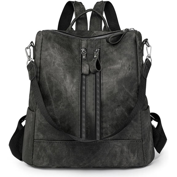 Sunyuer PU Leather Backpack Purse for Women Fashion Multipurpose Design Handbag Ladies Shoulder Bags Travel Backpack