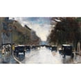 thumbnail image 2 of Lesser Ury 14x10 Gold Ornate Wood Frame and Double Matted Museum Art Print Titled - Street in the Tiergarten (1920), 2 of 4
