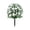 H003- White, variant on Outdoor Flowers Artificial for Porch Azalea Bush, Front Yard Decor, Outdoor Faux Plants, Flower Decorations Garden Stake
