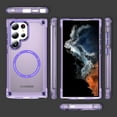 thumbnail image 7 of Allytech Magnetic Case for Samsung Galaxy S24 Ultra, [Military Grade Drop Protection] [Compatible with MagSafe] Slim Translucent Soft TPU Frame Shockproof Anti-Scratch Rugged PC Back Shell - Purple, 7 of 7