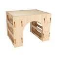 thumbnail image 1 of Alimentador de heno de conejo de madera, soporte de heno escondite para animales pequeños, Chinchillas, conejos, hámsteres enanos, conejos, 1 of 9