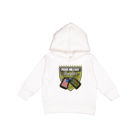 Inktastic Proud Military Daughter Soldier Hero Toddler Hoodie