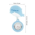 thumbnail image 2 of Reloj retráctil de enfermera con diseño de dibujos animados, reloj colgante con clip para enfermeras y médicos., 2 of 8