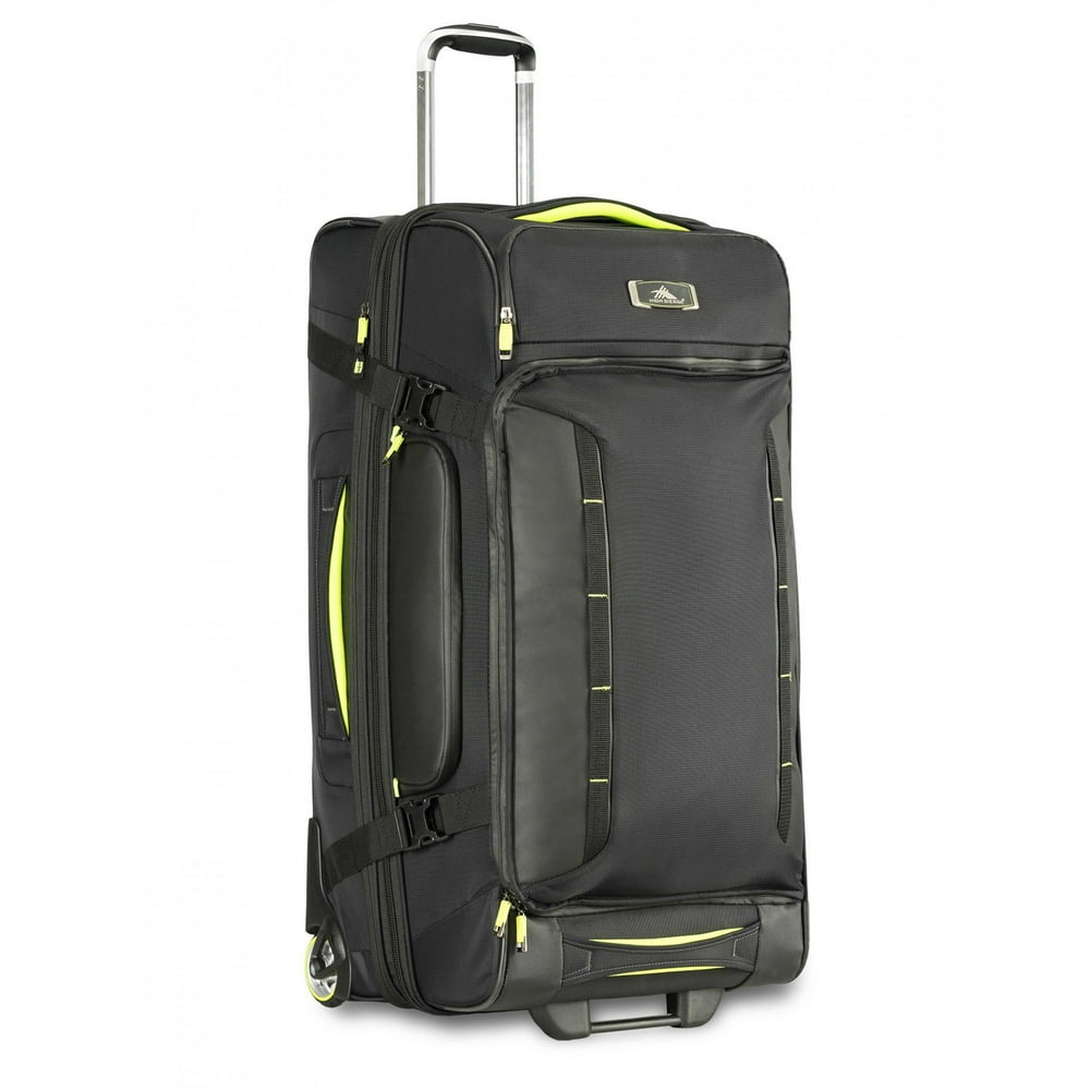 High Sierra AT8 32 Inch Upright Wheeled Nylon Carry on Duffel Bag with Handle