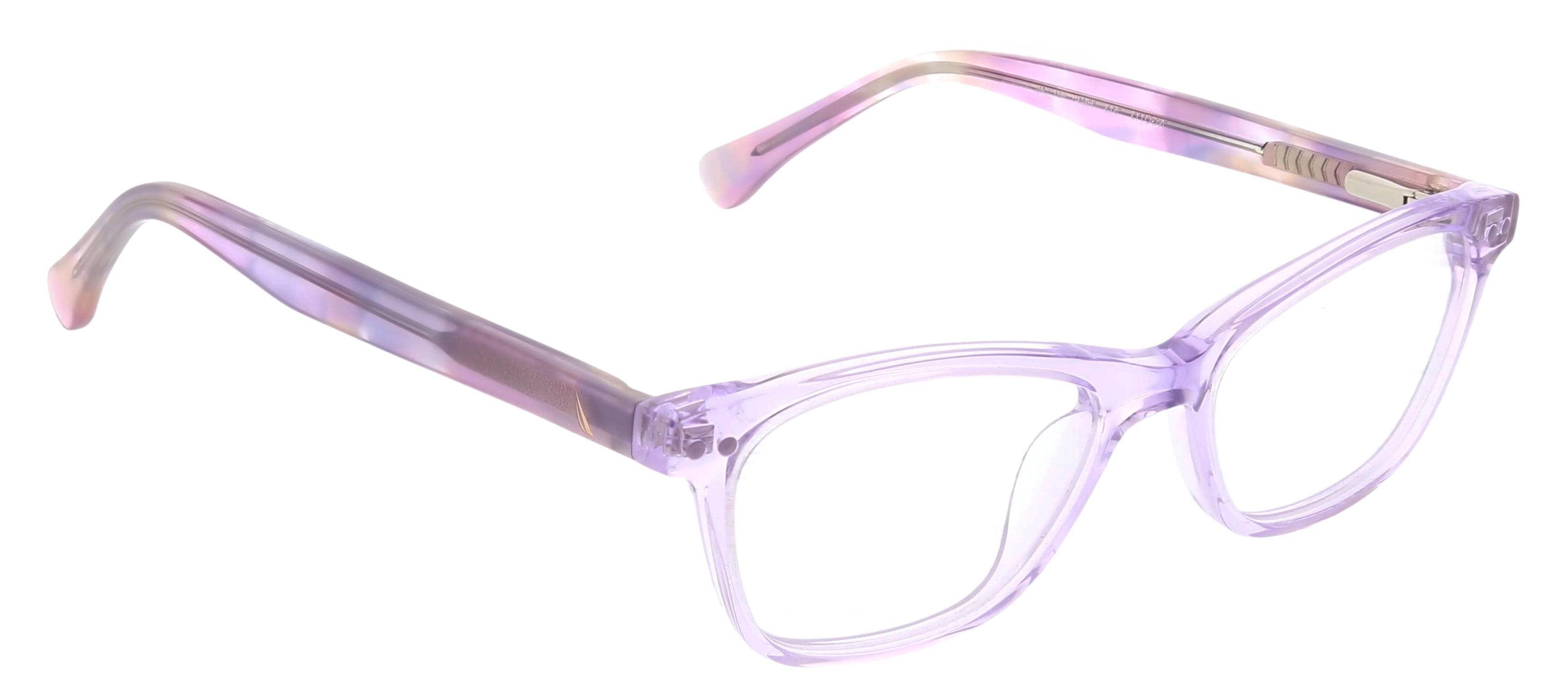 Nautica Youth NGO113 Rx'ble Eyeglasses with Case Crystal Purple
