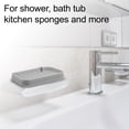 thumbnail image 2 of Unique Bargains Soap Dish Soap Cleaning Storage for Bathroom Kitchen Silicone Gray 2 Pcs, 2 of 7