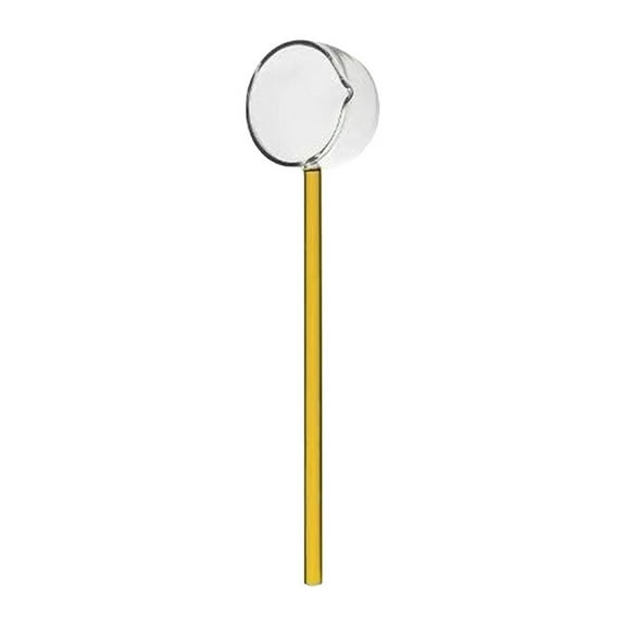 Clear Glass Stirring Spoons Transparent, Crystal Teaspoons Milk Cocktail Cold Drinks Mixing Spoon, Stick Stirrers Salt Sugar Spice Appetizers Ice Cream Scoop for Bar Banquet Party KDFWDM