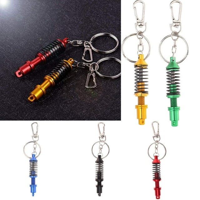 Creative Auto Car Part Model Coilover Shock Absorber Keychain Keyring T2PC