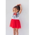 thumbnail image 2 of Vestido para niña pequeña Disney Minnie Mouse rojo y blanco talla 3T, 2 of 8