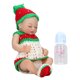 thumbnail image 3 of Muñeca de silicona de 10 pulgadas para niña, muñeca realista de bebé Reborn de silicona, brazos móviles, piernas, muñecas de bebé recién nacido con botella de leche, 3 of 9