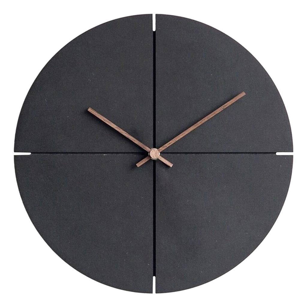 Minimalist Wall Clock Non Ticking Quality , Battery Operated Round Non