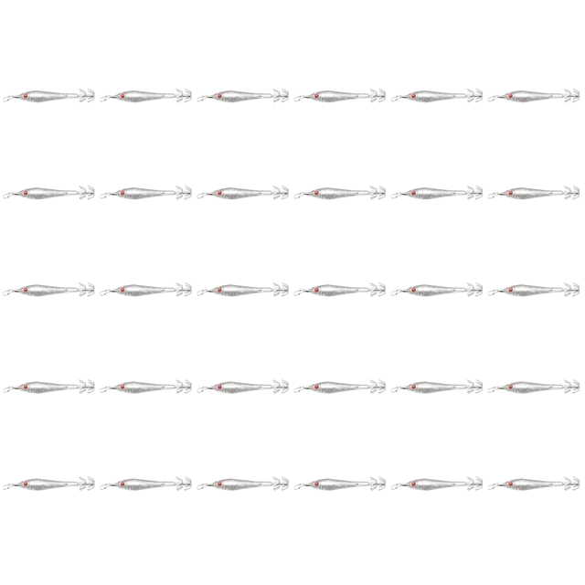 30uds. Señuelo Squid Jig Head Fish Tools 5 colores 10cm / 3.94in Lámpara de cebo LED Blanco