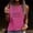 Hot Pink#1, variant on GaThRRgYP Womens Summer Tops Plus Size,Women's Summer Casual Round Neck Loose Sleeveless T-Shirt Hot Pink S