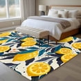 thumbnail image 4 of 5'x8' Area Rugs, Summer Lemon Indoor Outdoor Area Rug for Living Room Bedroom, Yellow Fruit Country Style Palm Leaves Washable Bathroom Rugs Kitchen Floor Carpet Mats Home Decor Aesthetic, 4 of 8