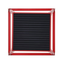 12" Steel Plyo Box - Anti-Slip Jump Box for Plyometrics, Agility & Strength Training, Home Gym Fitness Equipment, Red