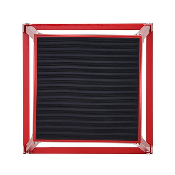 12" Steel Plyo Box - Anti-Slip Jump Box for Plyometrics, Agility & Strength Training, Home Gym Fitness Equipment, Red