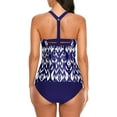 thumbnail image 3 of Haut de Tankini à Dos Nageur pour Femmes à Imprimé Rayé Sans Bas, 3 of 3