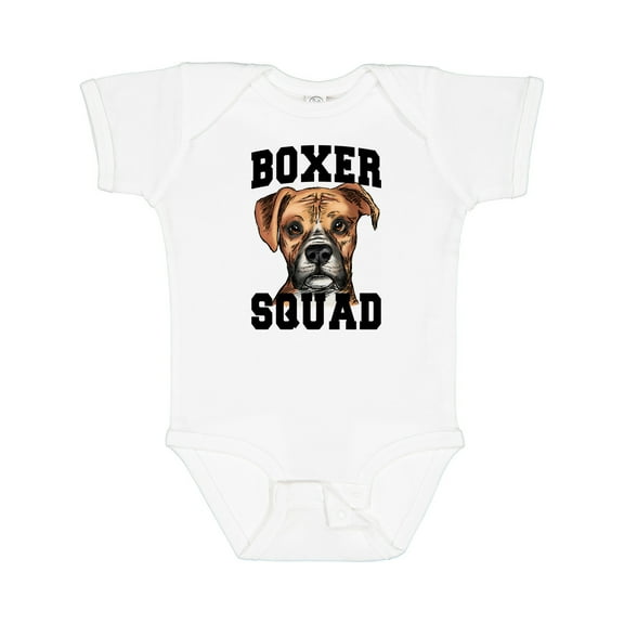 Inktastic Dog Boxer Squad Boys or Girls Baby Bodysuit