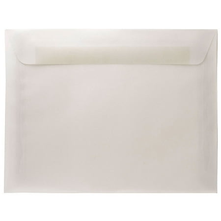 JAM 8.75 x 11.5 Translucent Envelopes, Clear, 25/Pack