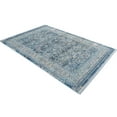 thumbnail image 5 of RUGSOTIC CARPETS Machine Woven Crossweave AREA RUGS - 4'8''x6'9'', Rectangle,Gray Blue,Classic Oriental Traditional , Low Pile Machine Made Area Rugs for Living Room, Bed Room (M00087), 5 of 9