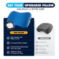 thumbnail image 2 of Almohada de camping Hikenture, ultraligera, inflable, lavable, azul, 2 of 8