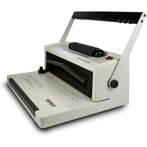 S20A Manual Spiral Coil Binding Machine with Electrical Inserter FREE Pliers