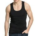 thumbnail image 4 of Sngxgn Men Sleeveless Shirts Casual Beach Tank Tops Deep V Neck Shirt Top(Black,XXL), 4 of 4
