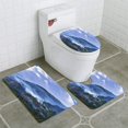 thumbnail image 1 of ABPHQTO Colinas brumosas Juego de alfombras de baño de 3 piezas Alfombra de baño Alfombra de contorno y tapa de inodoro ABPHQTO Cont-CHAPPLE-39521, 1 of 2