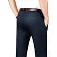 thumbnail image 3 of Men's Tencel-Blend Dress Pants - Year-Round Straight Fit Business Casual with Embroidery, 3 of 9