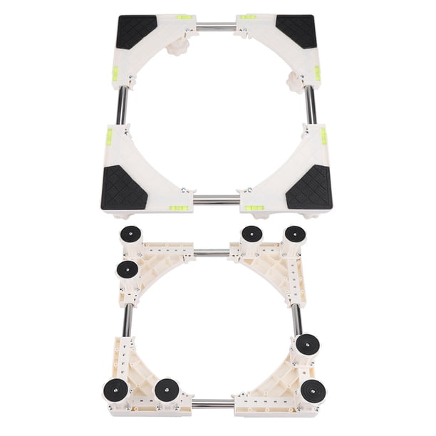 Soporte de la base de la lavadora base ajustable móvil multifuncional con plataforma móvil para pies fuertes para el secador y el refrigerador de la lavadora ANGGREK Otros