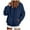 Navy, variant on larppty Womens Fleece Jacket Fall Winter Full Zip Sherpa Coat with Hood（Black，S）