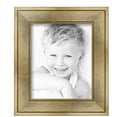 thumbnail image 2 of ArtToFrames 8" x 11" Precious Metals Pale Gold Picture Frame, 8.5x11 inch Gold Wood Poster Frame (WOM-5222),  Pack, 2 of 7
