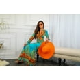 thumbnail image 6 of My Empire Long Slit Sleeves Plunged Neckline Maxi Dress, 6 of 9