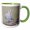 Green/White, variant on 3drose, Tanzania. Ring-necked Dove, Ndutu, Ngorongoro-af45 Rbe0348 - Ralph H. Bendjebar, 11oz Two-tone Yellow Mug
