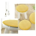thumbnail image 4 of RBCKVXZ Round Seat Cushion 14-Inch Non-Slip Breathable Stool Cushion Cover for Dining, Kitchen, Office Chair Pads (Yellow), 4 of 5