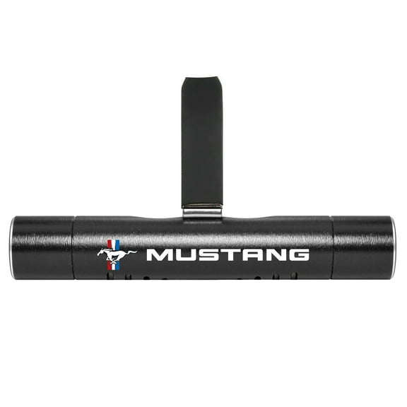 Ford Mustang Tri-Bar Car AC Vent Air Freshener Black Clip with adjustable window and 10 Refill Sticks
