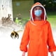 thumbnail image 4 of Traje de abeja de una pieza de apicultor naranja, ropa protectora de apicultura, equipo de apicultura (L), 4 of 8