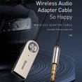 thumbnail image 3 of Red Receptor compacto compatible con Bluetooth, adaptador auxiliar para coche de 3,5mm, transmisor de música, 3 of 5