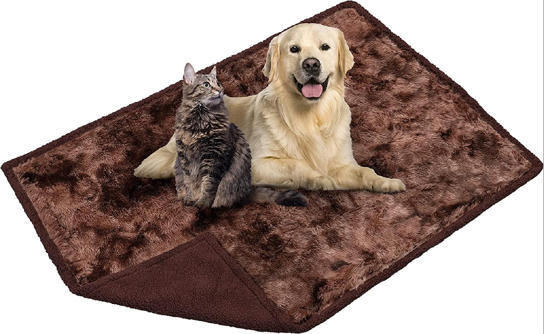 Fluffy Waterproof Dog Blanket Faux Fur Pet Fleece Shag Throw for Dogs and Cats Fuzzy Furry
