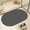 Dark Gray, variant on Mecorevxz Bath Mat for Bathroom|Diatomaceous Earth Bath Mat|Fast Dry Water Absorbing Bath Mat Large|Non-Slip Bathroom Shower Rugs|Easy to Clean (24×16'',Gray, Oval)