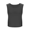 thumbnail image 6 of Annhoo Womens Workout Tank Tops Crew Neck Sports Yoga Sleeveless Tunics Athletic Casual Going out Blouses, 6 of 9