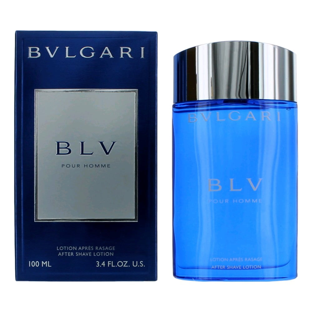 BLV Pour Homme by Bvlgari, 3.4 oz After Shave Lotion Splash for Men