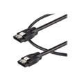 thumbnail image 1 of StarTech.com 0.6 m Round SATA Cable - Latching Connectors - 6Gbs SATA Cable - SATA cable - Serial ATA 150/300/600 - SATA (R) latched to SATA (R) latched - 2 ft - round - black, 1 of 3