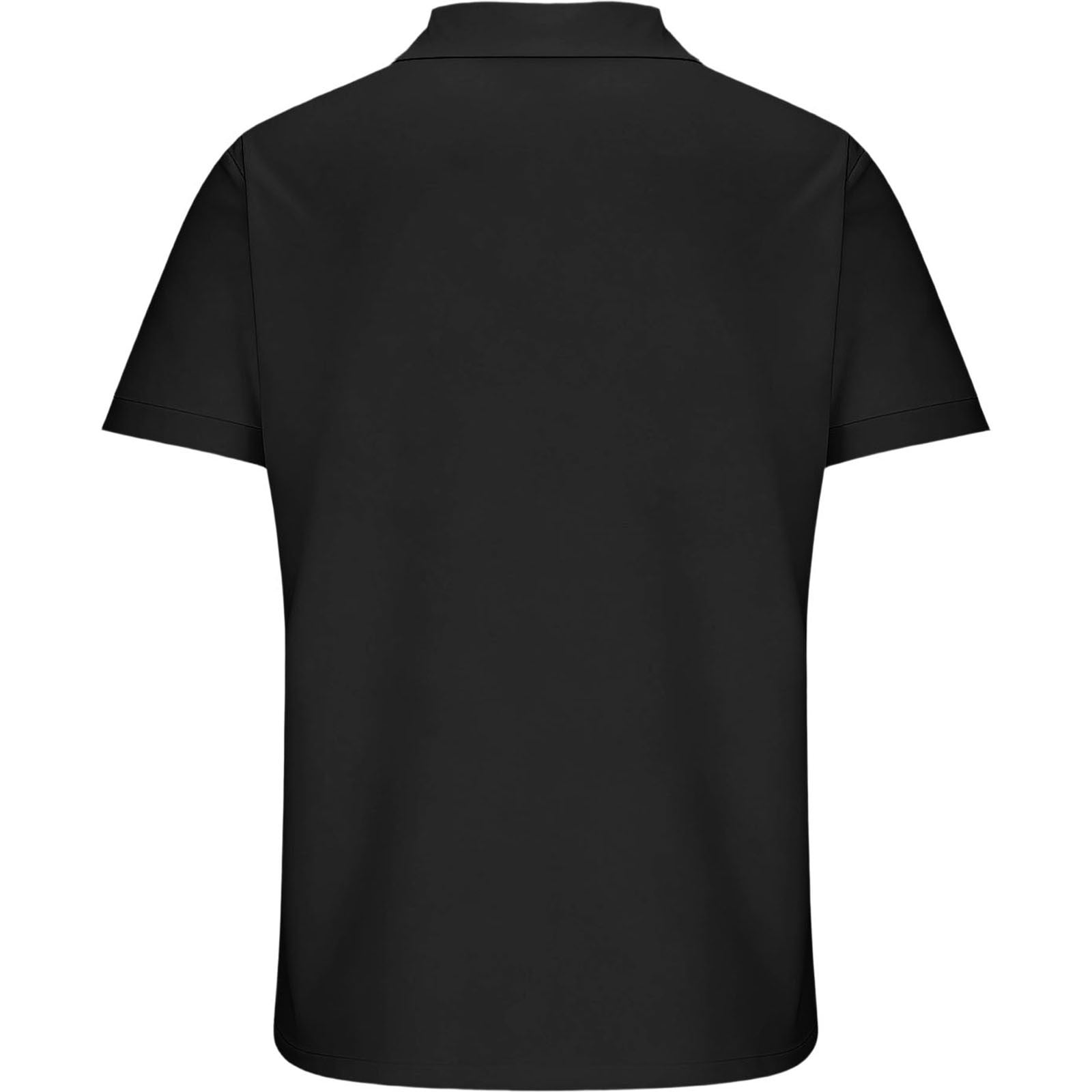 Dolkfu Shirts Mens Business Polos Shirt Black Short Sleeve Office Graphic Mens Tshirt S